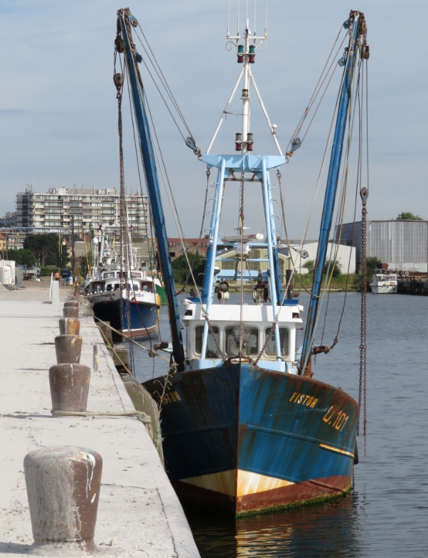 Boot in de haven van Oostende